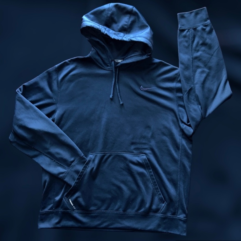 NIKE Therma Fit Hoodie Black Mens Size XL